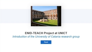 ENID-TEACH project at UNICT